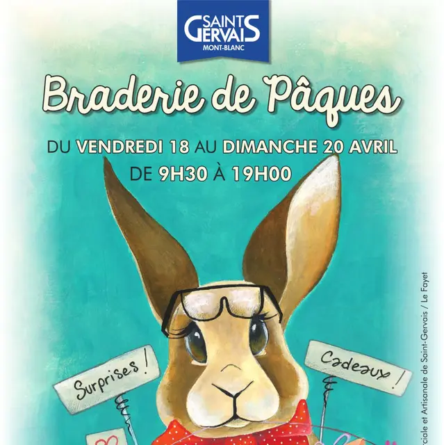 Affiche de la Braderie de Pâques