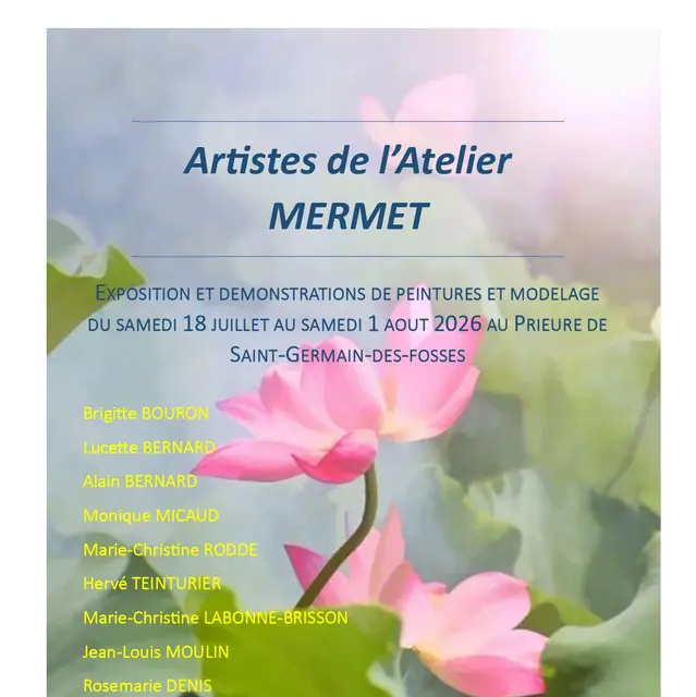 Exposition et démonstrations par l'Atelier Mermet_Saint-Germain-des-Fossés