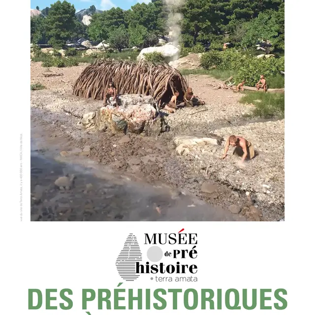 Des hommes préhistoriques à la plage_Nice