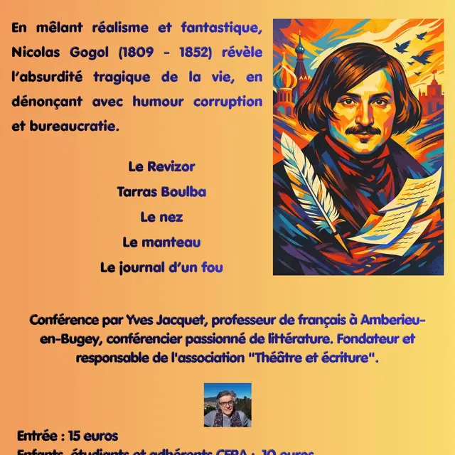 Nicolas Gogol (1809-1852) ou l'histoire d'une âme russe_Annecy