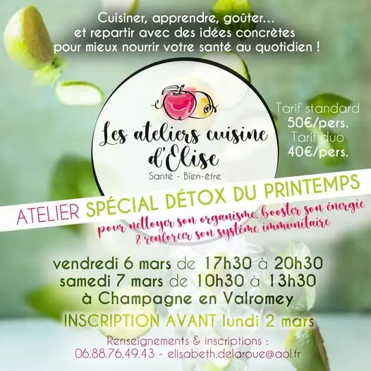 Les ateliers cuisine d'Elise : atelier pour adultes_Champagne-en-Valromey
