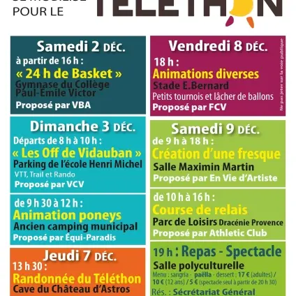 Programme 2023 Téléthon