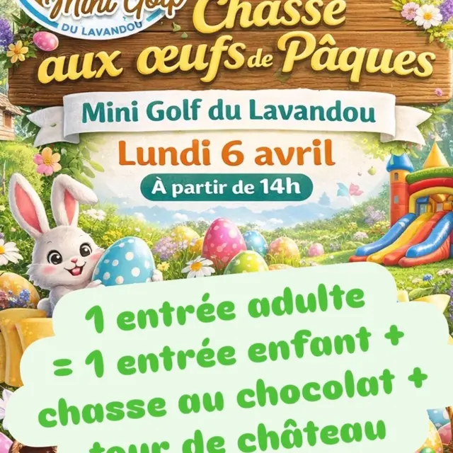 Chasse aux œufs de Pâques au Mini Golf du Lavandou_Le Lavandou