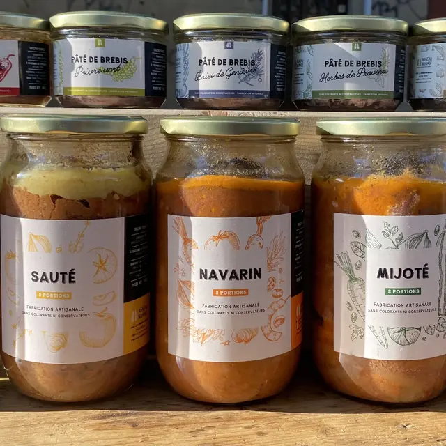 conserves de pâtés et de cuisinés