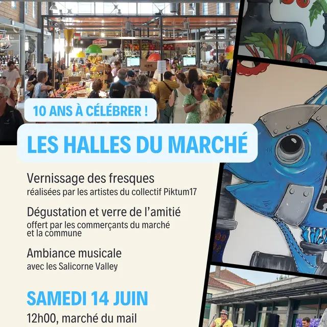 Les halles fêtent leurs 10 ans !_La Couarde-sur-Mer