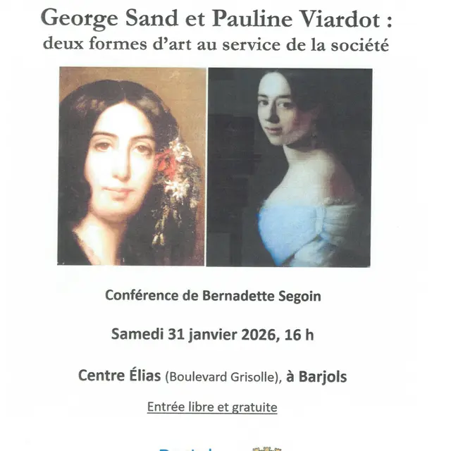 Conférence : George Sand et Pauline Viardot_Barjols