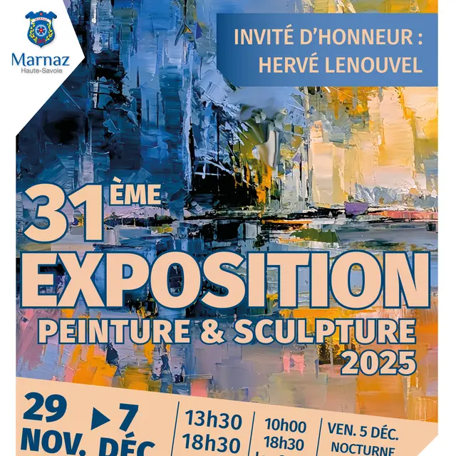 Affiche Exposition de peintures et de sculpture de Marnaz - 31eme édition