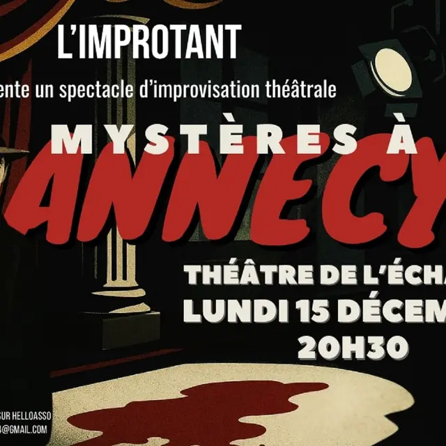 Théâtre - Mystères à Annecy : Une enquête policière improvisée_Annecy