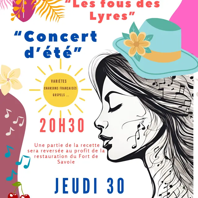 Concert d'été de la chorale Les fous des Lyres_Colmars