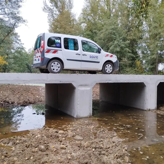 Visite des travaux du programme Life Loire en Forez_Montrond-les-Bains