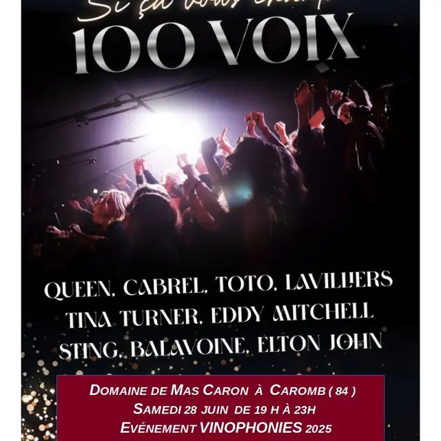 Vinophonies 2025 : Si ça vous chante 100 voix_Caromb