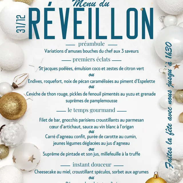 Le Comptoir Bornéo - Réveillon de la Saint-Sylvestre_Aix-en-Provence