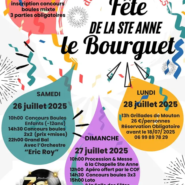 Concours de boules de la Sainte Anne