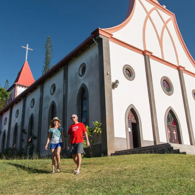 L'église de Vao à l'Ile des pins