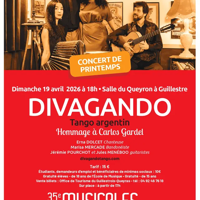MUSICALES GUIL DURANCE - DIVAGANDO, Tango argentin_Guillestre