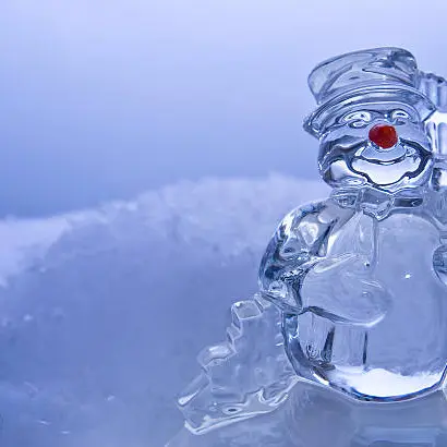 Sculpture sur glace
