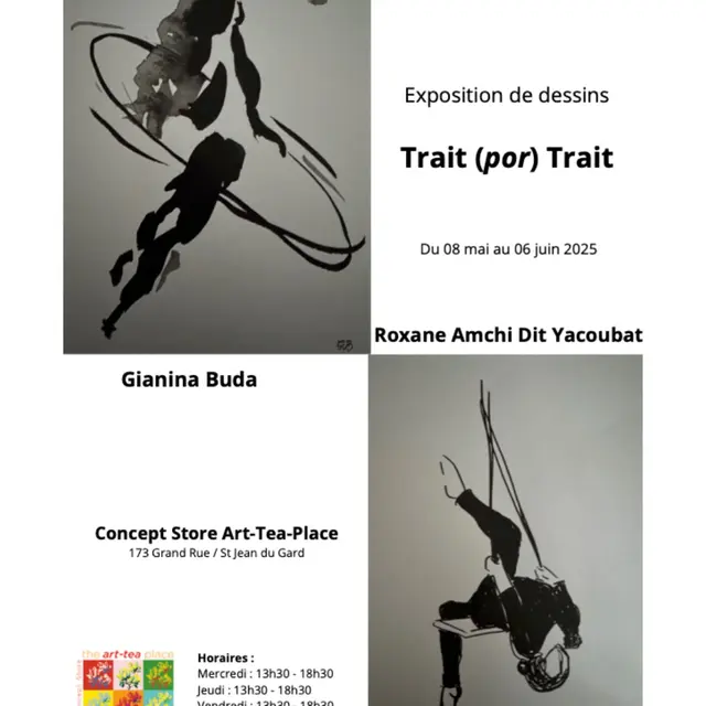 Exposition de dessin : Trait (por) Trait_Saint-Jean-du-Gard