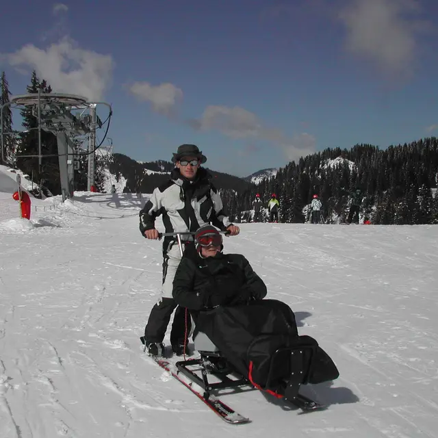 Sortie en Taxi ski à Châtel