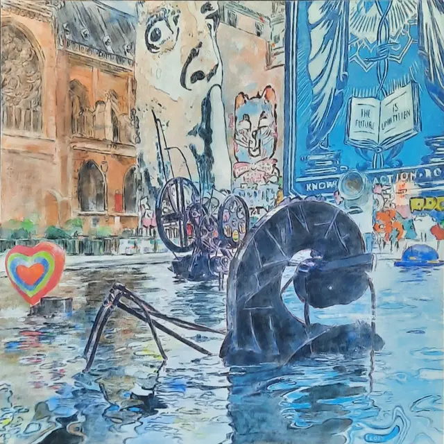 Exposition du Lavoir Vasserot - Coby Hurtak, peinture et Jean van Weyenbergh sculpture_Saint-Tropez