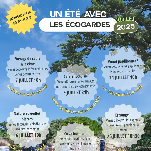 Voyage du Sable à la Cime - Un été avec les écogardes_Le Bois-Plage-en-Ré