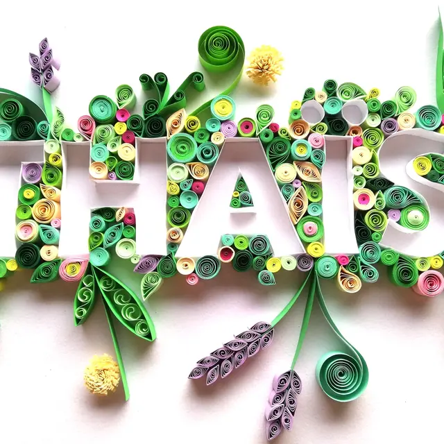 Atelier carte prénom en papier roulé