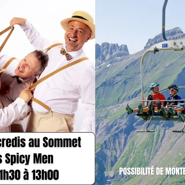 Les Mercredis au sommet : Concert Spicy men_La Giettaz