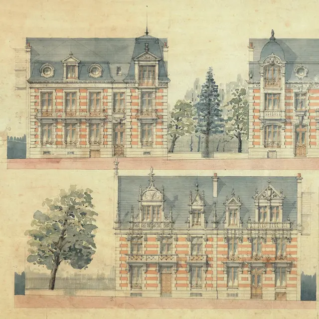 A. Percilly. Propriété de M. Colombier : projet de villas.