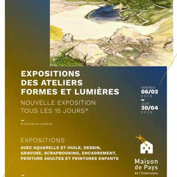 Expositions Ateliers Formes et Lumières_Embrun