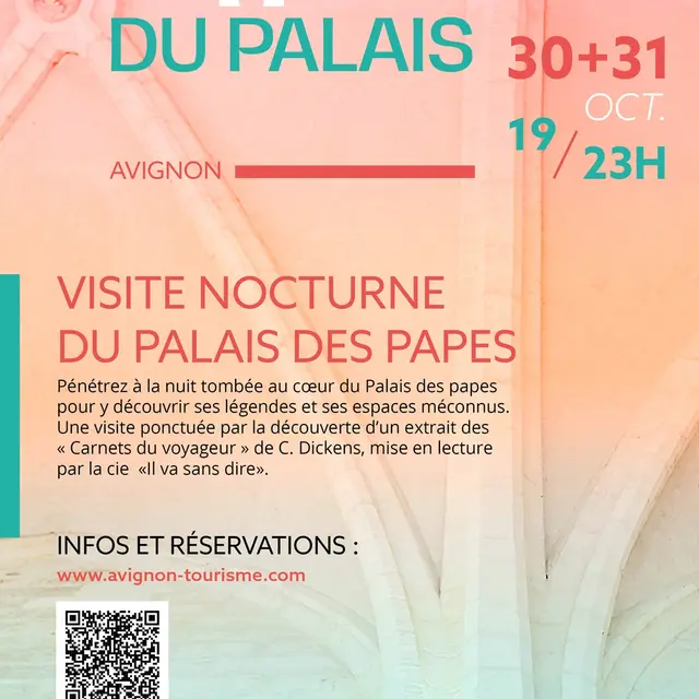 Ombres et Légendes – visite libre nocturne du Palais des Papes_Avignon