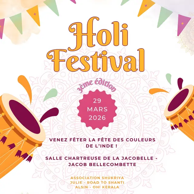 Holi Festival : la fête des couleurs arrive à Jacob-Bellecombette !