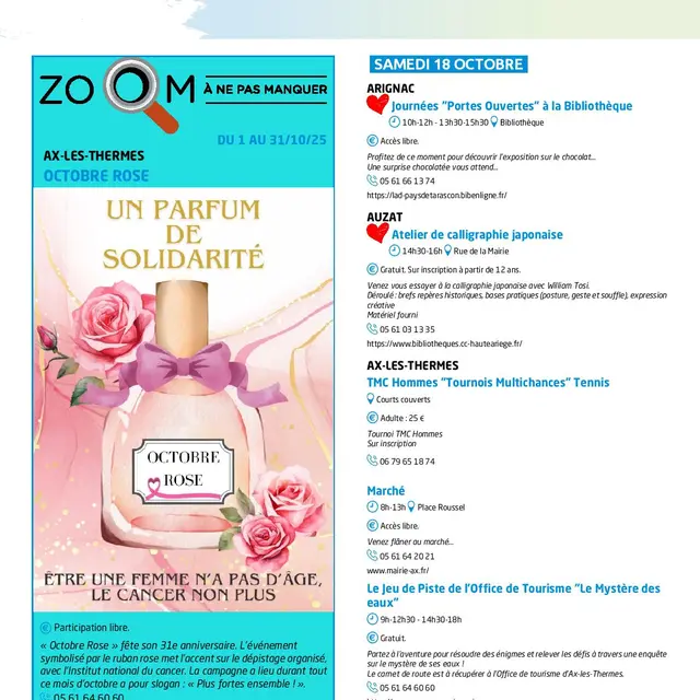 Programme des animations et des activités des Pyrénées Ariégeoises_Ax-les-Thermes