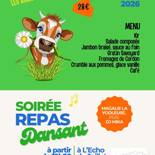 Soirée repas dansant des agriculteurs de Cordon_Cordon