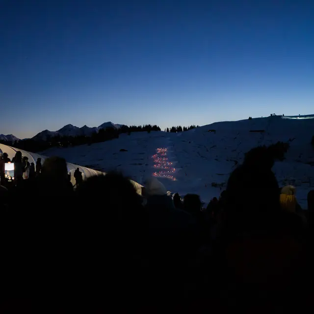 Descente aux flambeaux caritative pour le DON D'ORGANE_Les Saisies