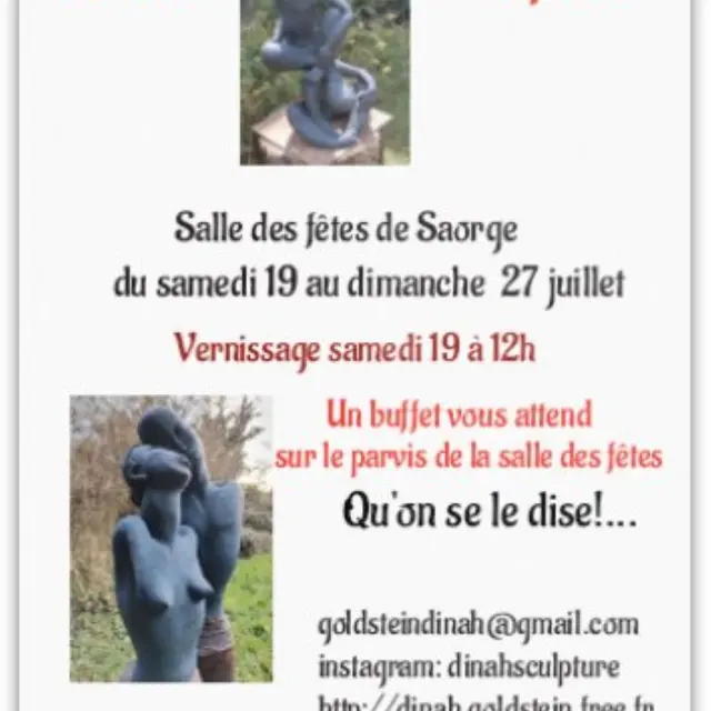 Exposition de sculpture de Dinah GOLDSTEIN_Saorge