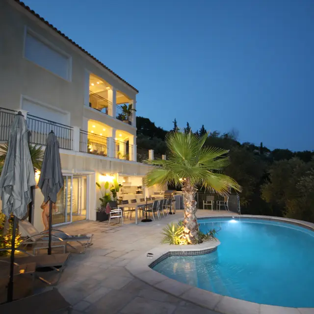 terrasse sud plage piscine