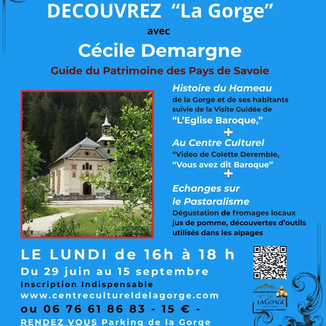 Visite guidée de Notre-Dame de la Gorge avec Cécile Demargne, guide du patrimoine_Les Contamines-Montjoie