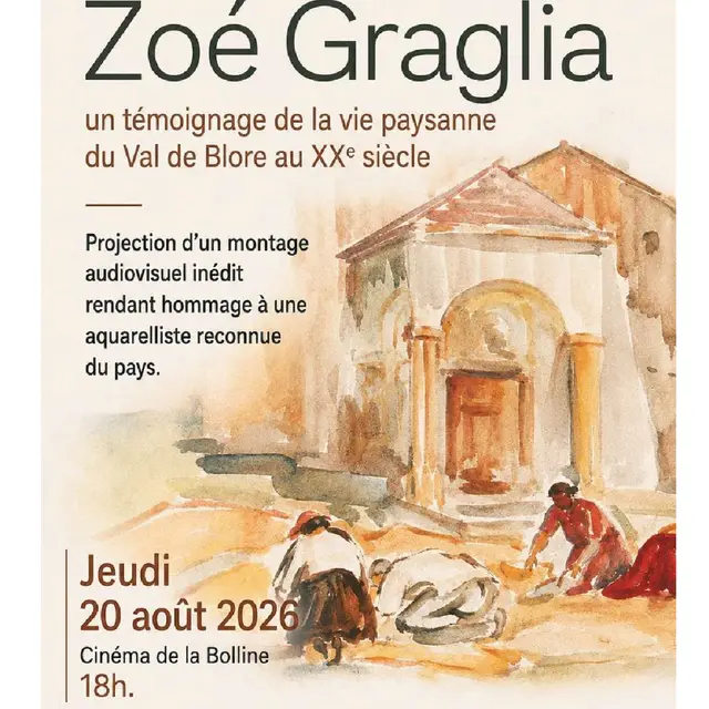 Conférence sur l'aquarelliste Zoé GRAGLIA._Valdeblore