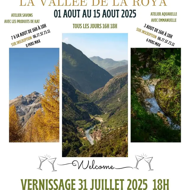 Exposition photo La vallée de la Roya - ateliers savons et aquarelle_Fontan