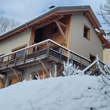 Hiver - Maison vue du bas