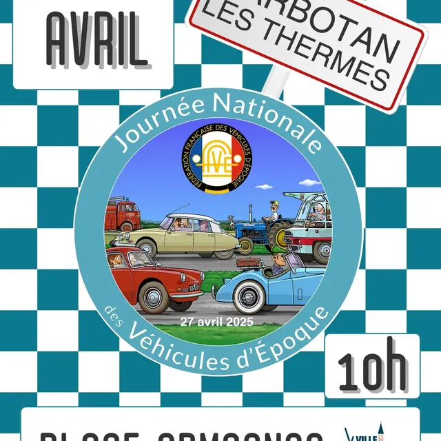 Journée Nationale des Véhicules d'Epoque à Barbotan-les-Thermes_Cazaubon
