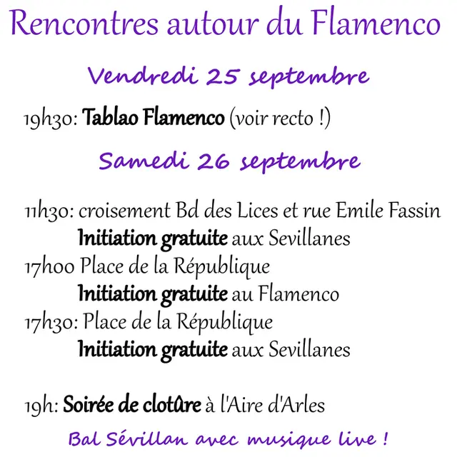 Rencontre autour du Flamenco_Arles