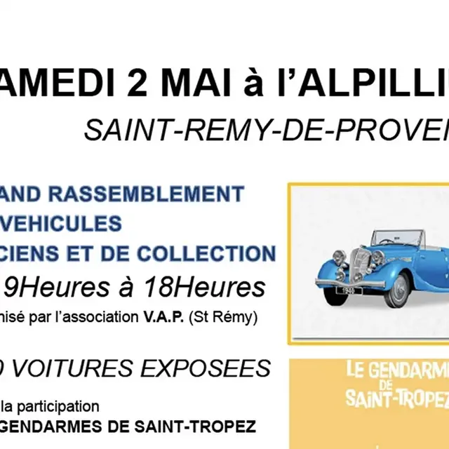 Rassemblement de véhicules anciens et de collection_Saint-Rémy-de-Provence