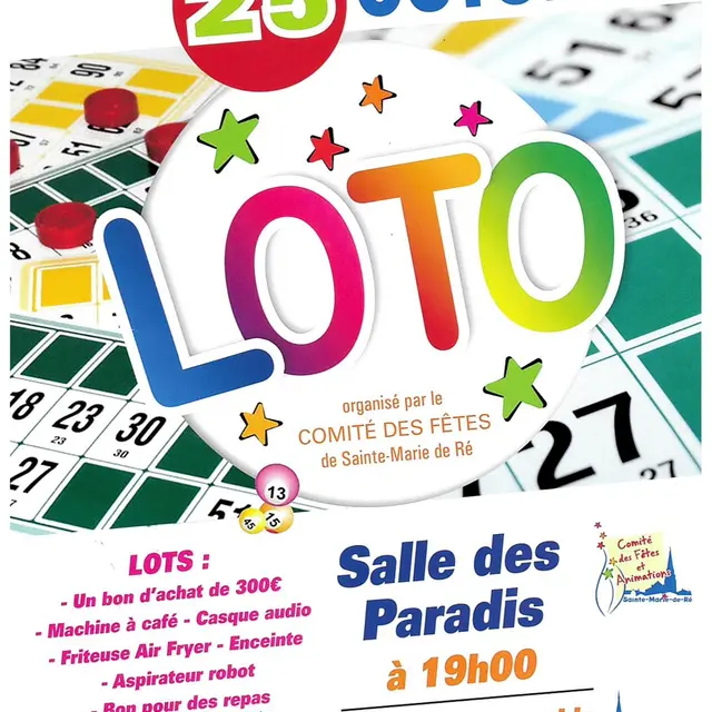 Loto du comité des fêtes_Sainte-Marie-de-Ré