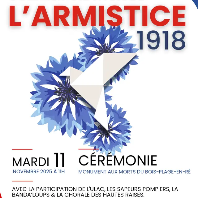 Commémoration de l'Armistice 1918_Le Bois-Plage-en-Ré