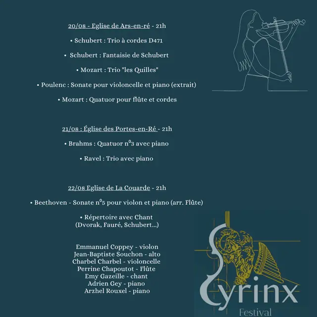 Festival Syrinx en Ré - Concert à l'église de La Couarde_La Couarde-sur-Mer