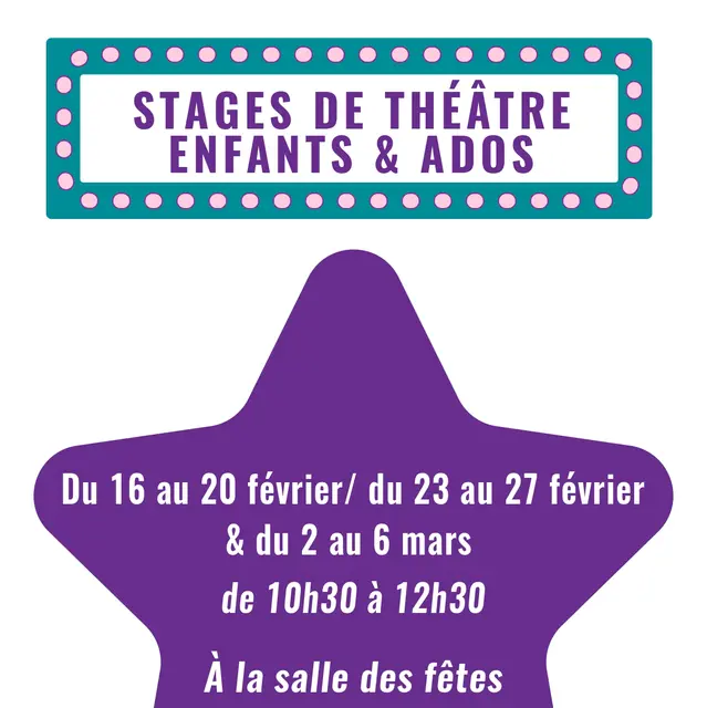 Stage de théâtre pour les enfants & ados - Vacances de Février_Ars-en-Ré