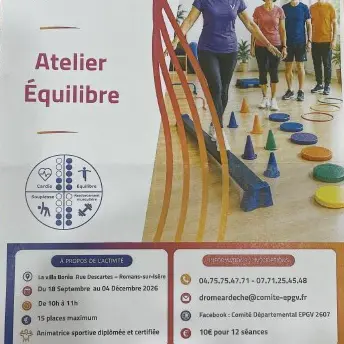 Atelier équilibre - Spécial séniors_Romans-sur-Isère