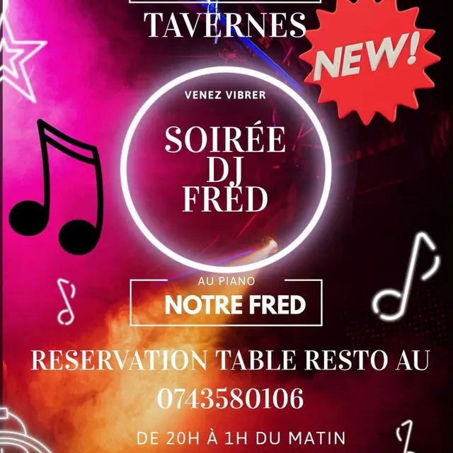 Soirée DJ Fred_Tavernes