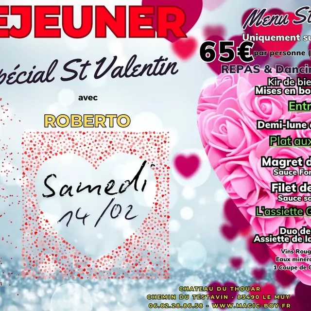 Déjeuner Saint Valentin au Thouar_Le Muy