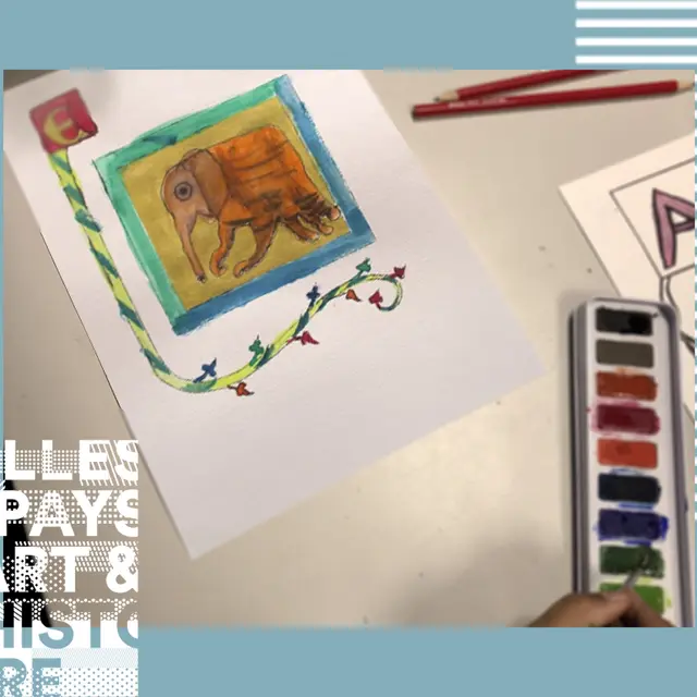 Atelier enluminure  : au pied de la lettre_Romans-sur-Isère